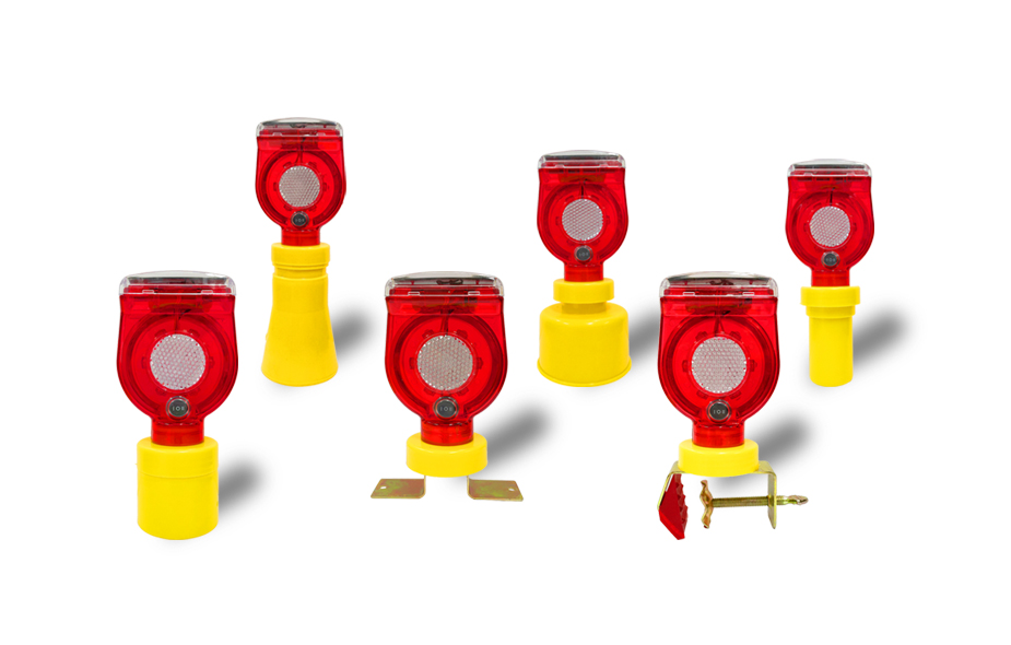 쏠라 점멸 경고등 표지