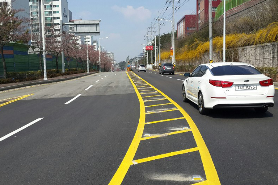 [실적사진] 도로표지병 – 설치 사진2 표지